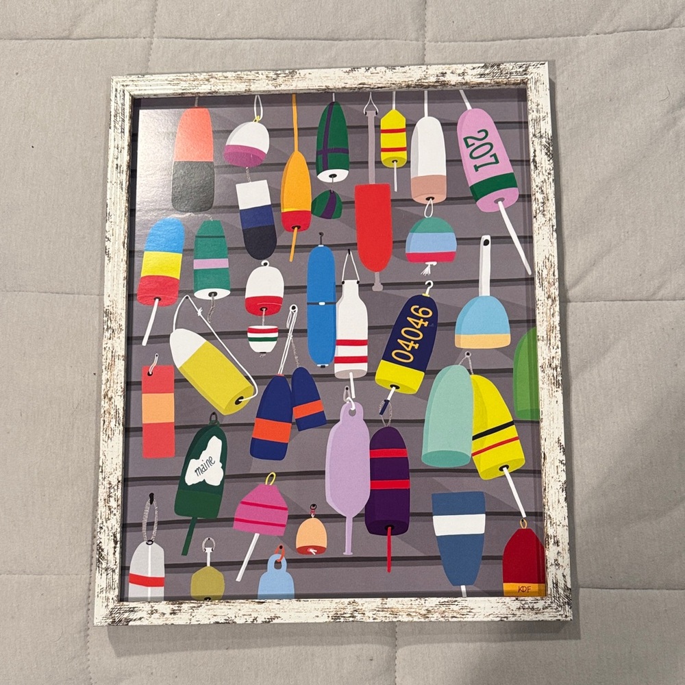 Vibrant Nautical Buoy Art Print